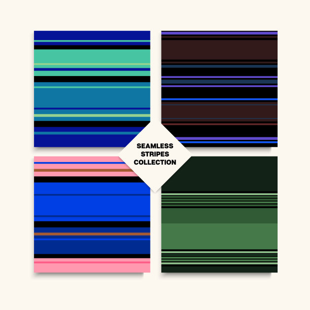 水手条纹无缝纹理集春季图片下载