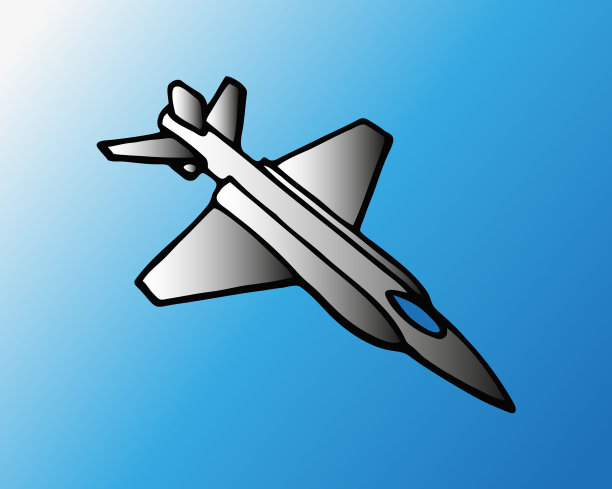 现代军用飞机在蓝天上飞行图片下载