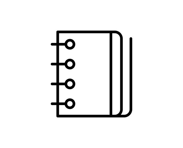 笔记本线条图标图片下载