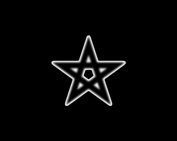 闪亮的复古霓虹星复古亮标牌图片下载