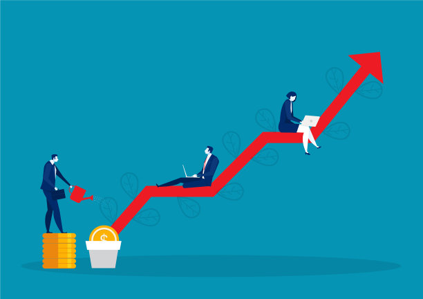 业务浇钱树赚钱图图片下载