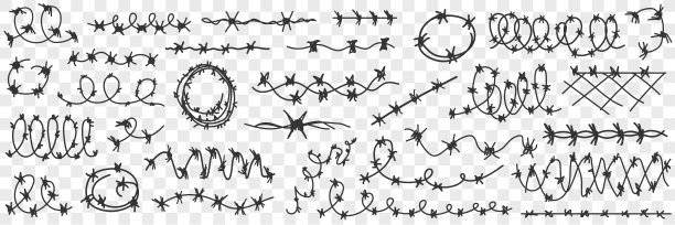 监狱里的铁丝网涂鸦图片下载