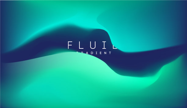 蓝色渐变流体背景流体颜色3d图片下载