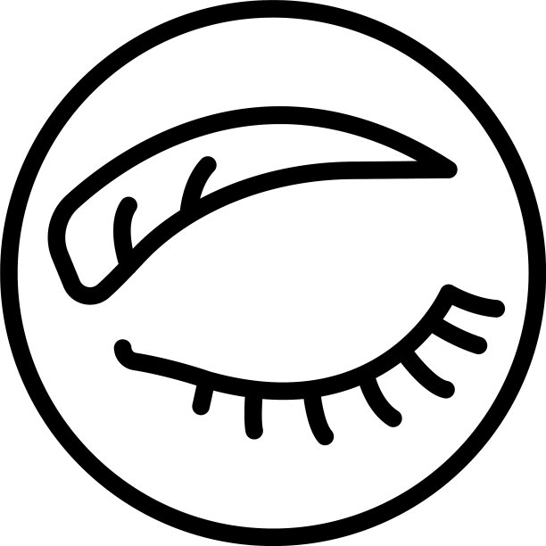 皱纹女人眼睛图标轮廓风格图片下载