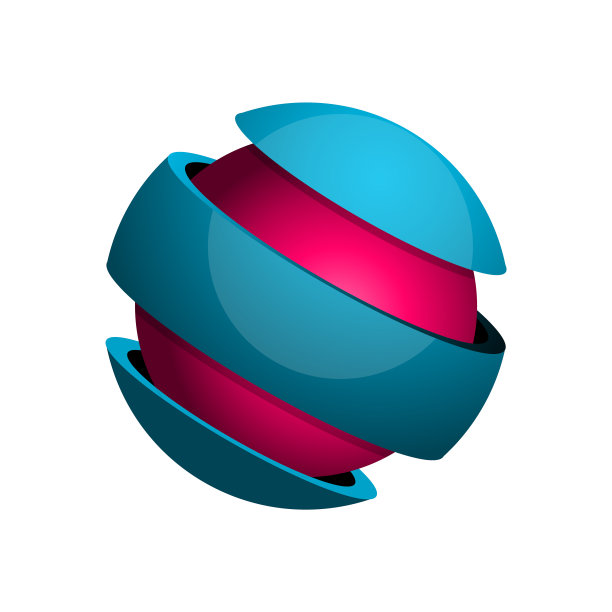 球体分为3片，有芯。包装领域。图片下载