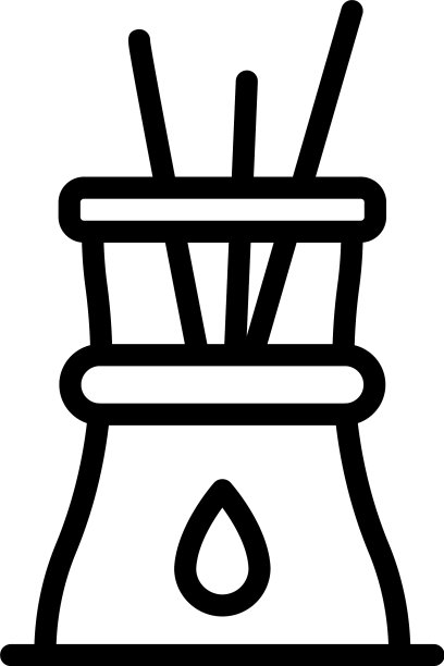 花扩散图标轮廓风格图片下载