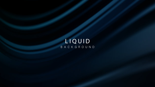 藏青色背景抽象布或液体波说明波浪褶皱的丝绸纹理材料。向量的背景图片下载
