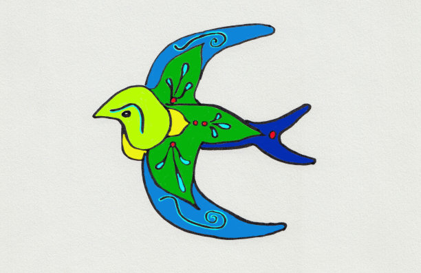 葡萄牙安多里亚人或燕子的卡通画图片下载