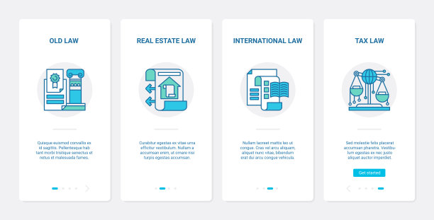 法律、房地产、国际法UX、UI登陆手机应用页面屏幕设置图片下载