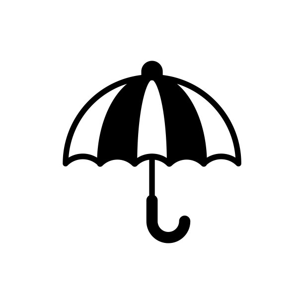 伞矢量图标风格的插图。EPS 10个文件图片下载