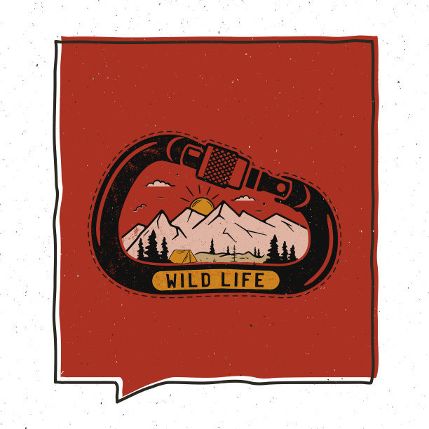 复古冒险徽章设计图片下载