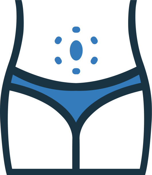 腹部女性肚脐图标设计图片下载