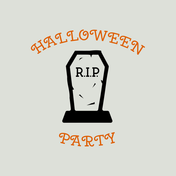 复古万圣节印刷徽章图形图片下载