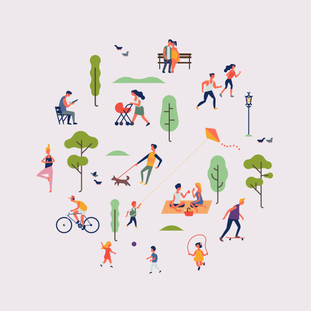 夏季公园或周末以自然为主题图片下载