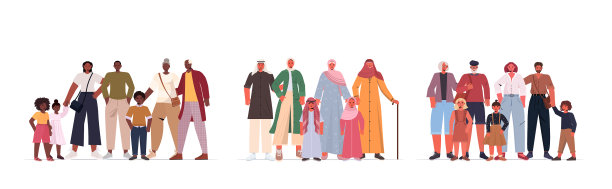 集混族多代家庭乐图片下载