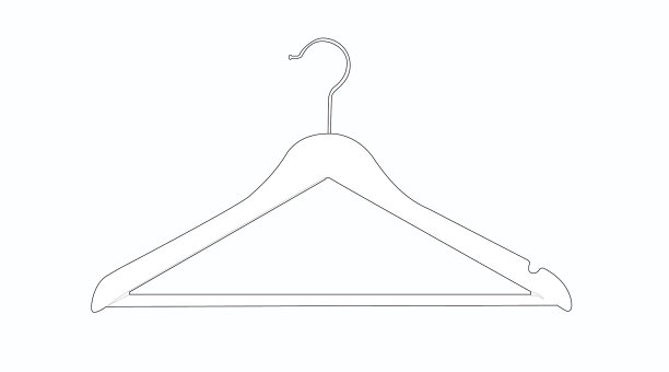 黑色和白色的衣架图片下载