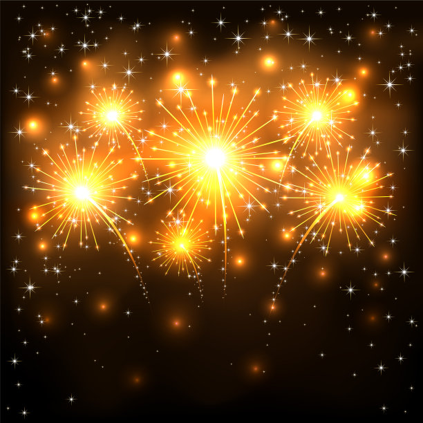 金色的烟花图片下载