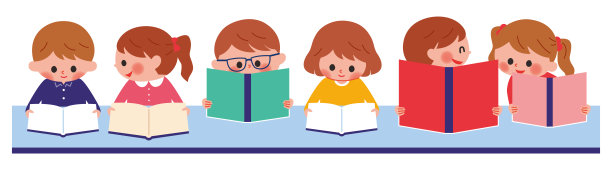 孩子们读书图片下载