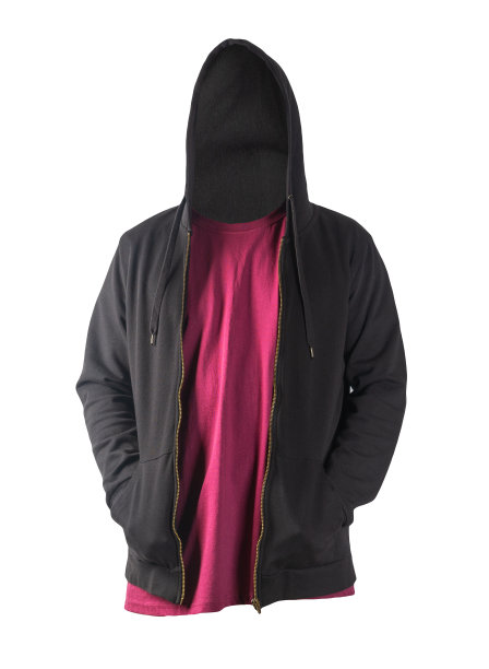 运动衫与铁拉链与帽衫和t恤孤立的白色背景。运动风格图片下载