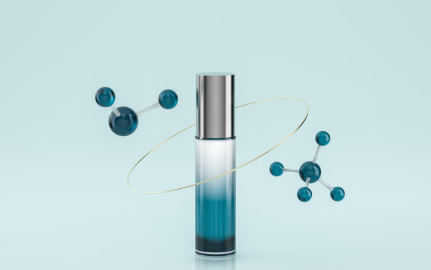 空白化妆品管包装模型，3d渲染。图片下载