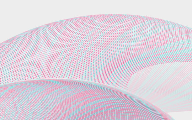 波浪线图案背景，曲线结构，三维渲染。图片下载