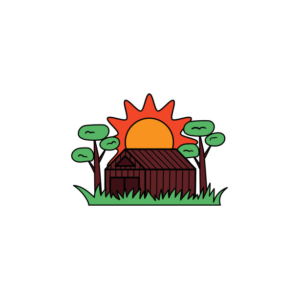 农家图标标识设计模板图片下载