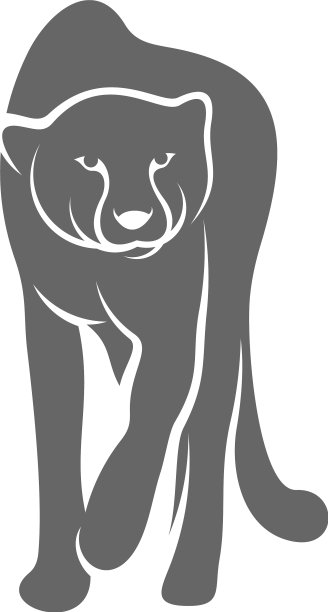 猎豹标志模板图片下载