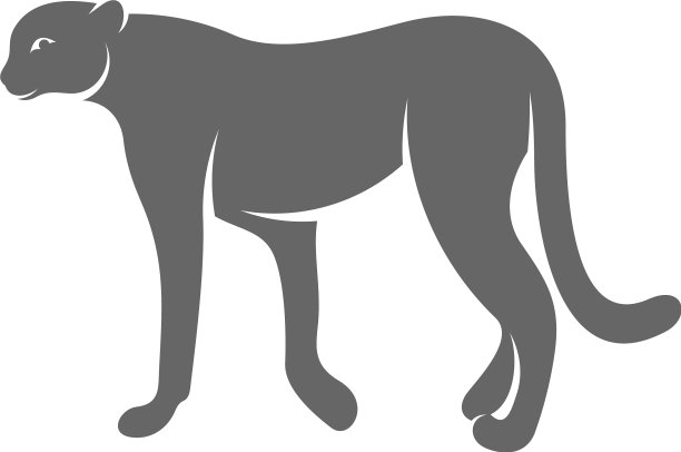 猎豹标志模板图片下载
