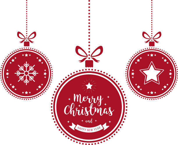 圣诞祝福饰品，红色的小玩意挂图片下载