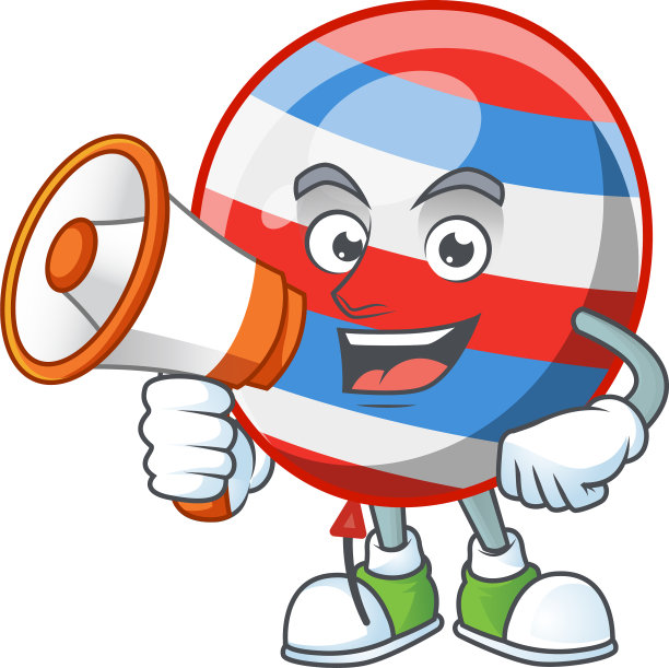 一张带有扩音器的独立日气球图片图片下载