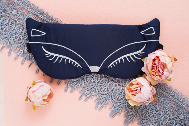 丝质绣花睡眠面具图片下载