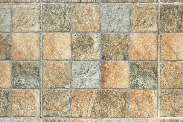 Terracotta瓷砖。陶土方砖图案纹理背景图片下载