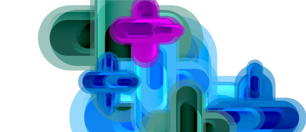 现代玻璃十字形抽象图片下载