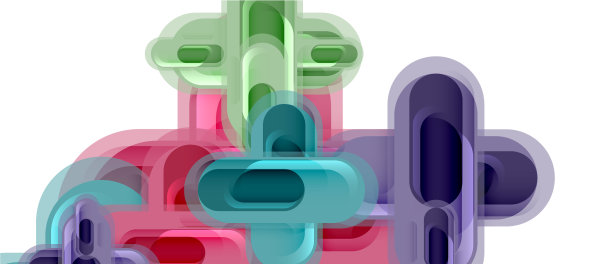 现代玻璃十字形抽象图片下载