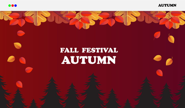 秋天背景模板图片下载