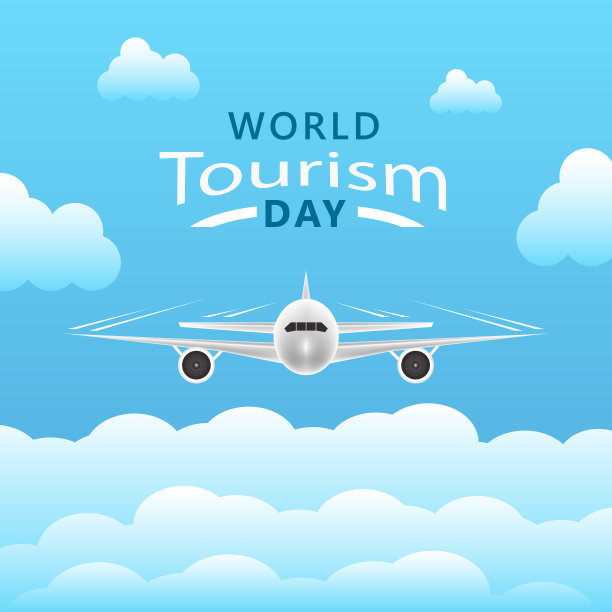 手绘世界旅游日概念图片下载