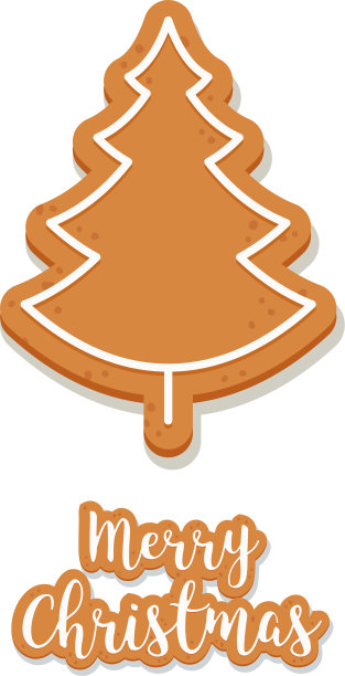 姜饼树饼干圣诞问候图片下载