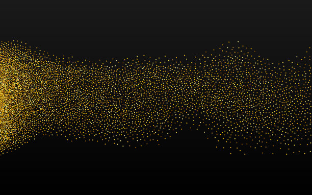 金色亮片黑色背景亮点图片下载