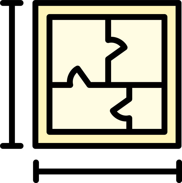 公寓平面图图标轮廓风格图片下载