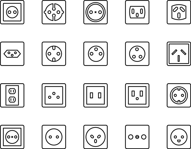 电源插座图标设置图片下载
