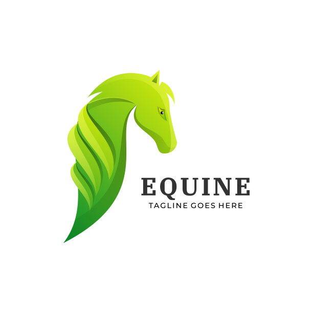 标志马梯度色彩风格图片下载