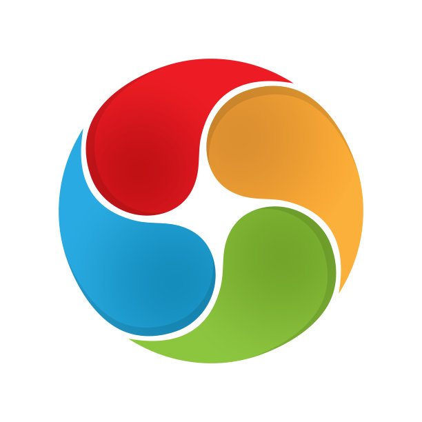 圆划分为部分风格化的创意图片下载