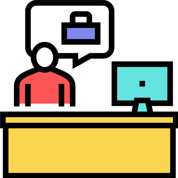 员工工作场所颜色图标图片下载