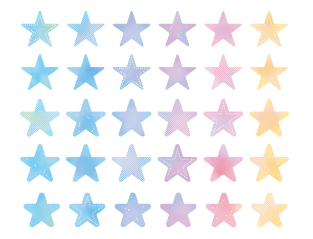 星图与美丽的水彩层次图片下载