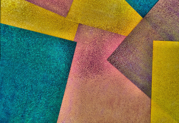 色彩丰富的灰熊几何风格的背景。纹理压花纸有光泽，闪着光晕效果。本空间图片下载