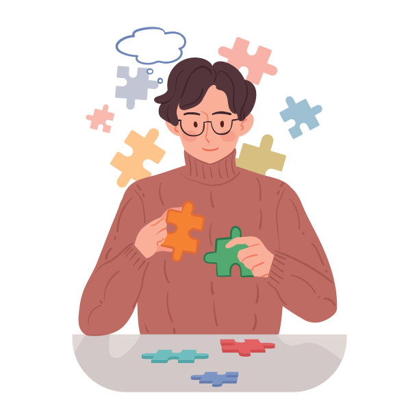 解谜的人。图片下载