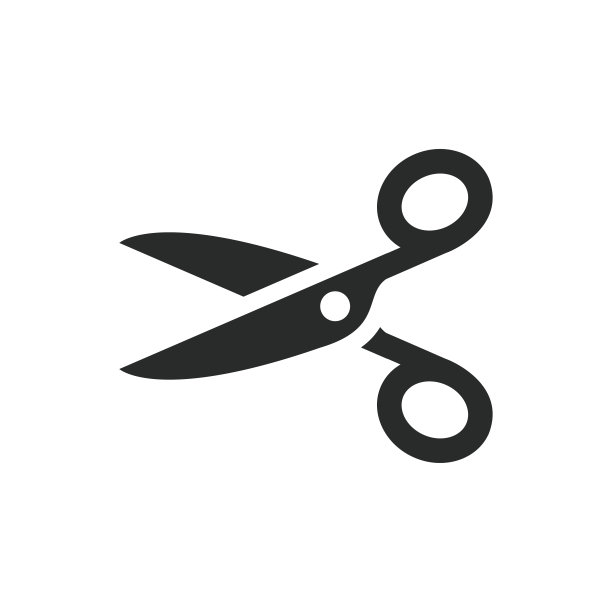 剪刀图标矢量设计插图图片下载