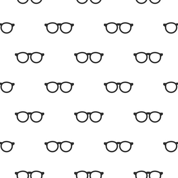 无缝模式与黑色潮人眼镜。男女皆宜的太阳镜纹理。图片下载