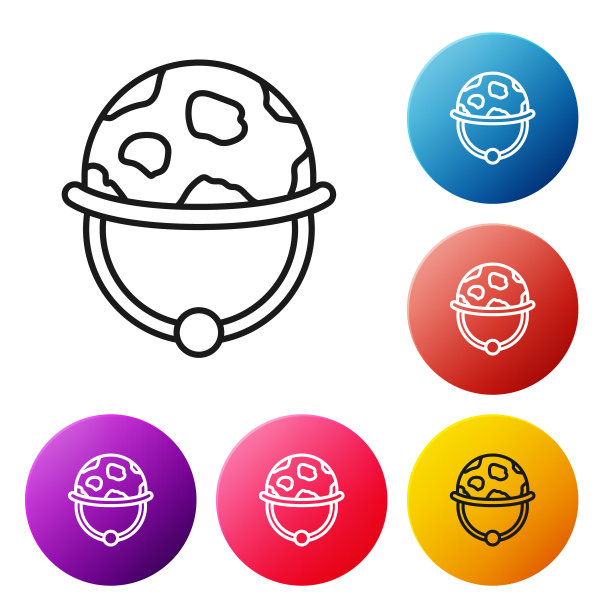 黑线军用头盔图标孤立在白色背景。军帽象征着防卫和保护。防护帽。设置彩色圆形按钮图标。向量图片下载
