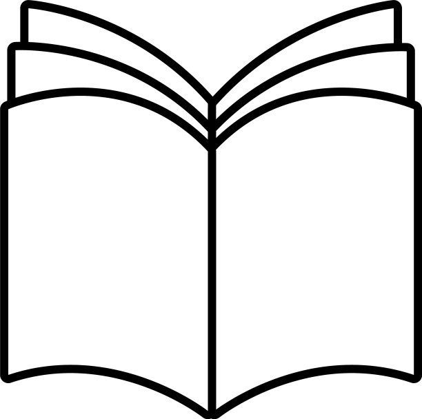 书本学校打开线条风格图标图片下载